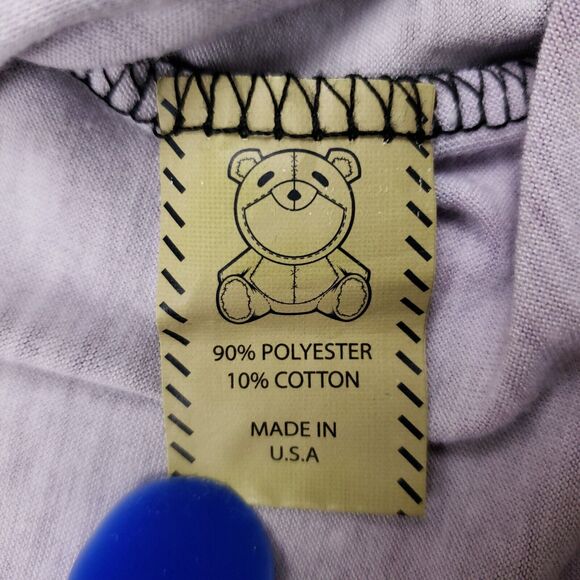 Entree LS Shirt Womens Large Purple Galaxy Cosmic AOP Crew Neck Short Sleeve USA - Picture 9 of 13